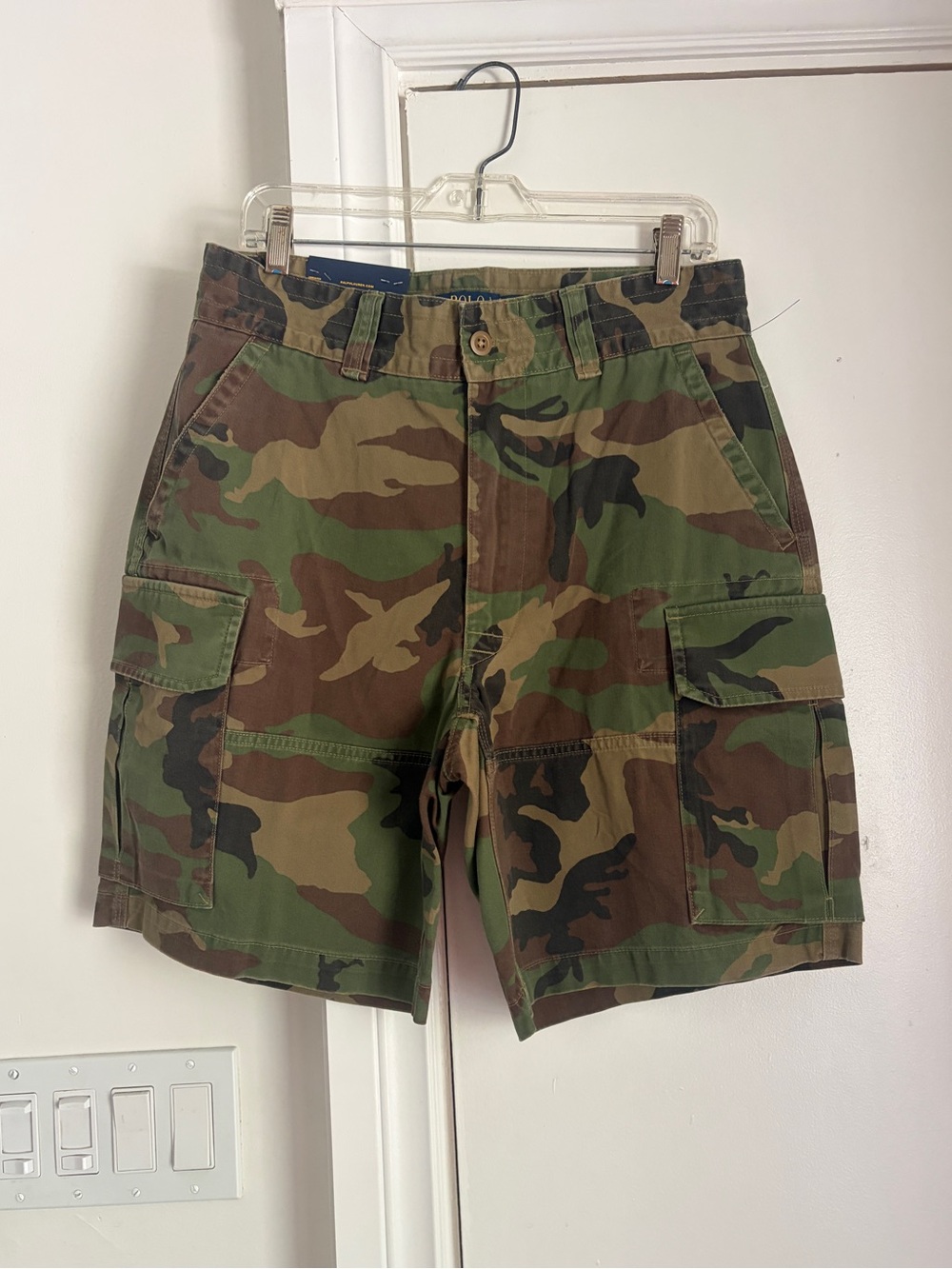 Men's Camo Cargo Shorts  Green